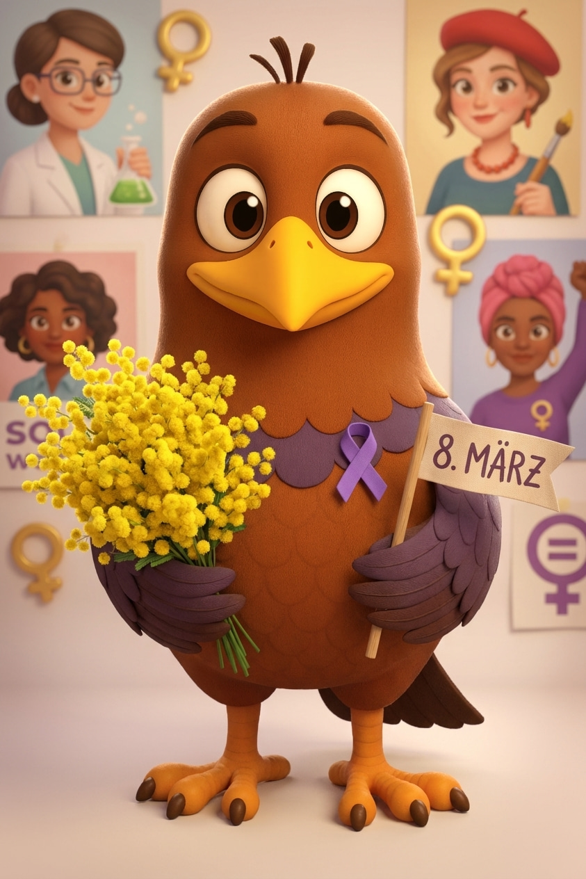 moortaube wünscht „Frohen Weltfrauentag 2026!“