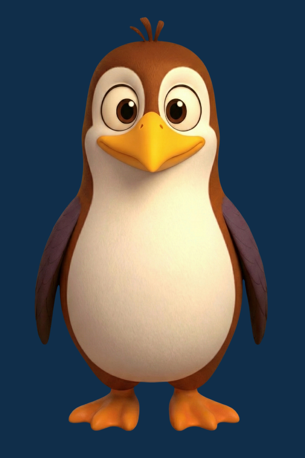 moortaube als Pinguin „moorpinguin“